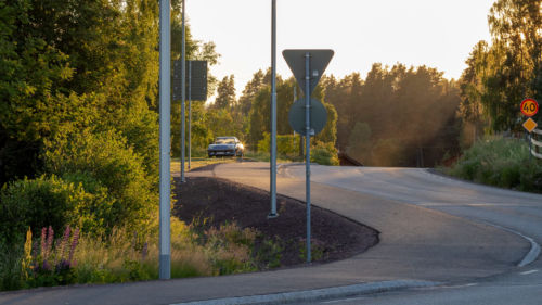 Morastolpen i rondell i Orsa. Foto: Kola Productions.