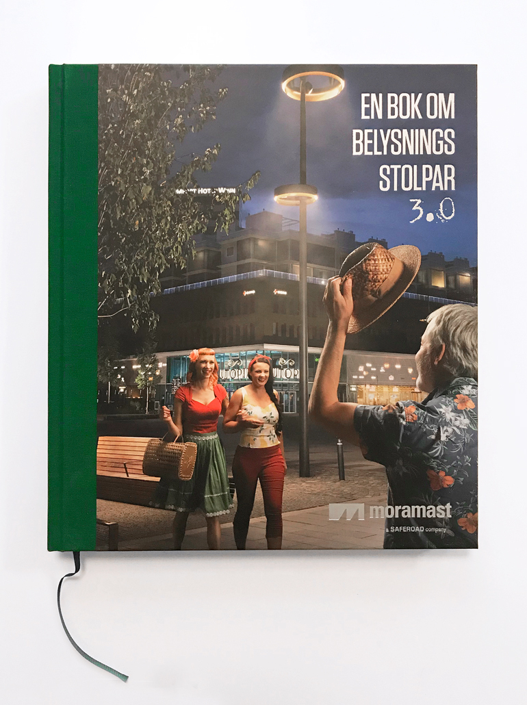 En bok om belysningsstolpar 3.0 som är nominerad till Svenska Designpriset