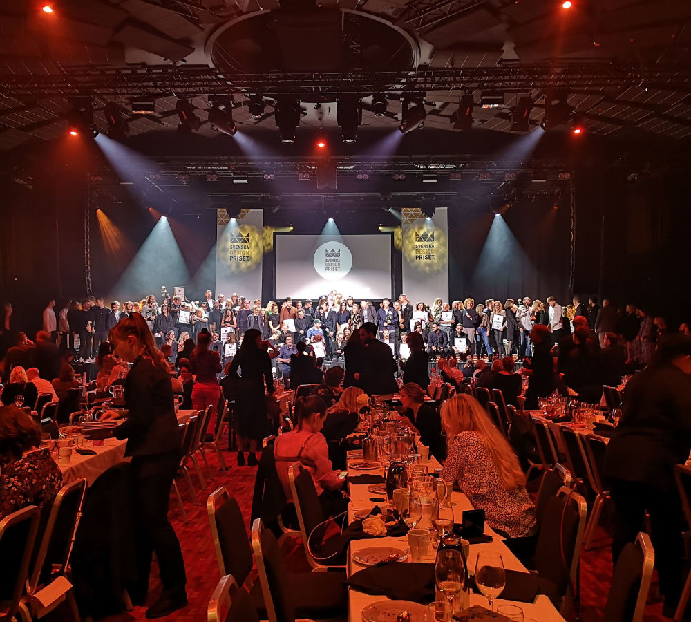 Alla mottagare av Svenska Designpriset 2019, efter prisutdelningen på Rondo vid Liseberg i Göteborg.