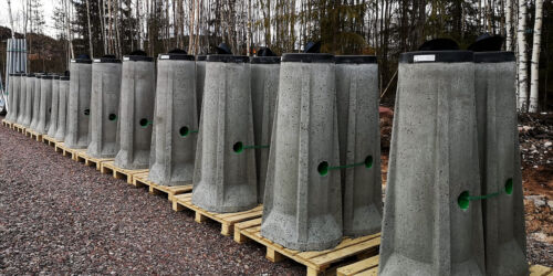 Fundament till Absorbentstolpen