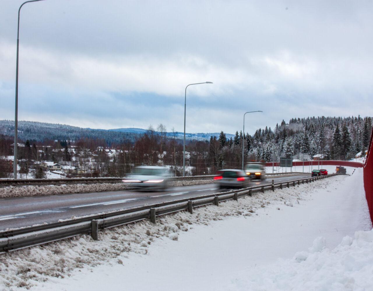 Absorbentstolpen från Moramast i Ludvika.>