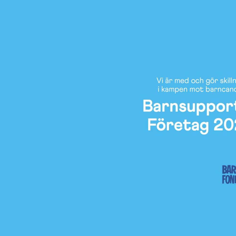 Moramast är barnsupporter hos Barncancerfonden år 2024.