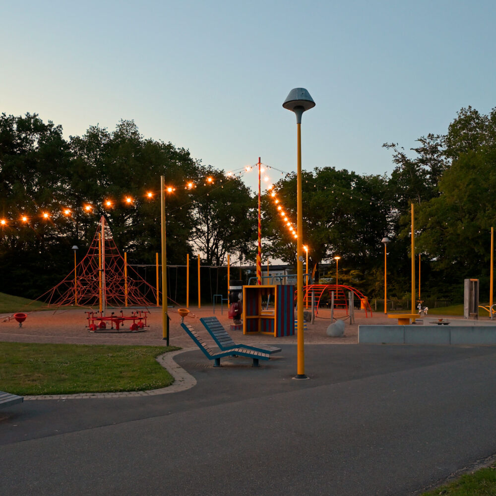 Koniska stolpar i Gubbaparken, Helsingborg.