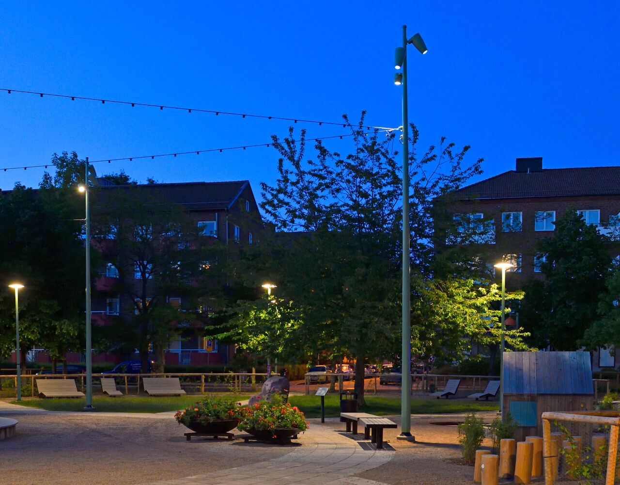 Stolpar från Moramast i Eneborgsparken, Helsingborg.>