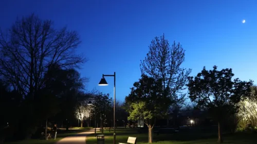 Åpromenaden i Enköping. Foto och ljusdesign: Marianne Lind