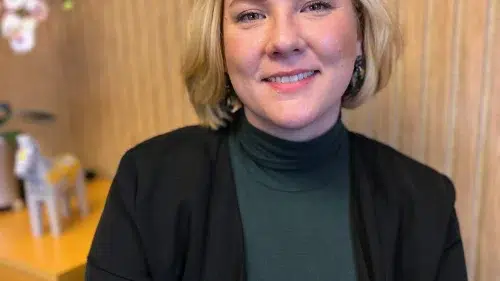 Viktoria Brolin, marknadskommunikatör på Moramast